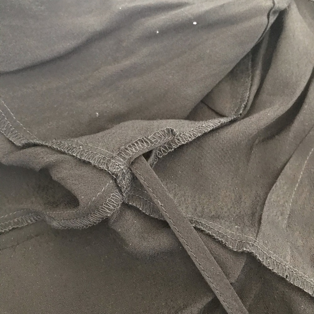 MINKPINK black peplum wrap blouse, S - Picture 7 of 7